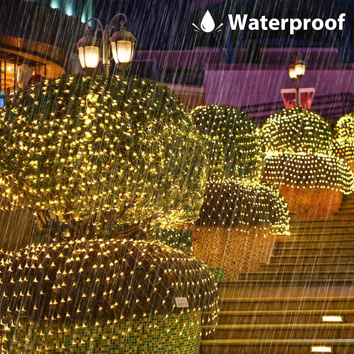 Leds Guirnaldas Neta Luz, Impermeable De Luz De Red Alimentado Por