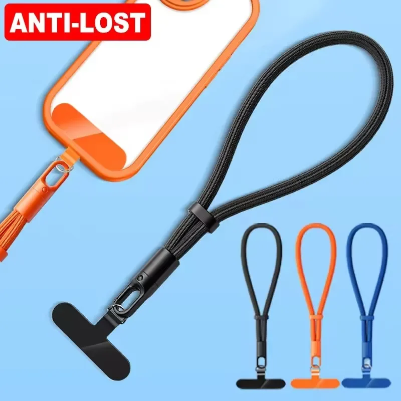 360° Rotatable Phone Wrist Strap with Adjustable Lanyard and Tether Tab