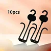10PCS Black Plastic Sandal Hangers Flip Flop Slipper Baby Shoes Display Hangers Clothes Scarf Holders Home Shop Storage Rack 1