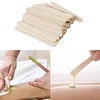 100/200pcs Disposable Wood Stick Beauty Spatulas Log Hair Removal Wax Coating and Scraping Tool Eyebrow Stick Trimming Wooden 3