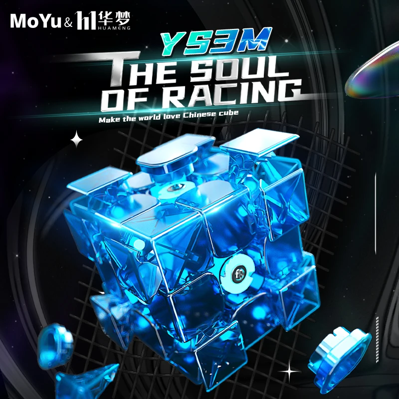 

NEW!! [ECube] MoYu HuaMeng YS3M World Record Design 3x3x3 core Magnetic cube Professional Speed 3x3 cube cubing Puzzle Toys