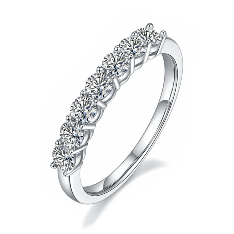 

Женское Обручальное кольцо из серебра 925 пробы с муассанитом 0.7ct D Color VVS1