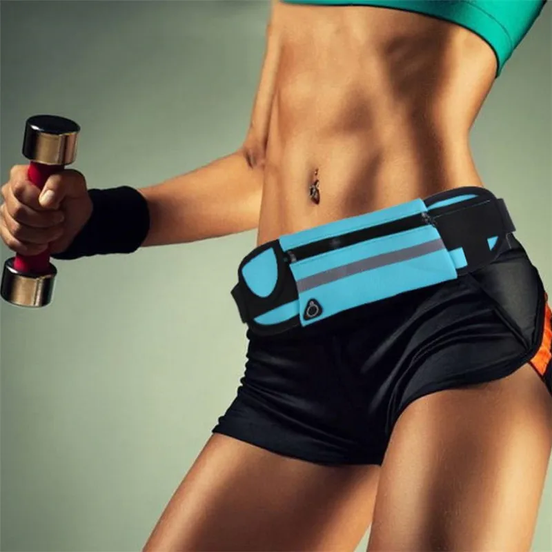 Outdoor Sports Fanny Pack Purse, Waterproof Phone Running Belt Waist Packs, Multifunctional Men and Women Invisible Kettle Bag