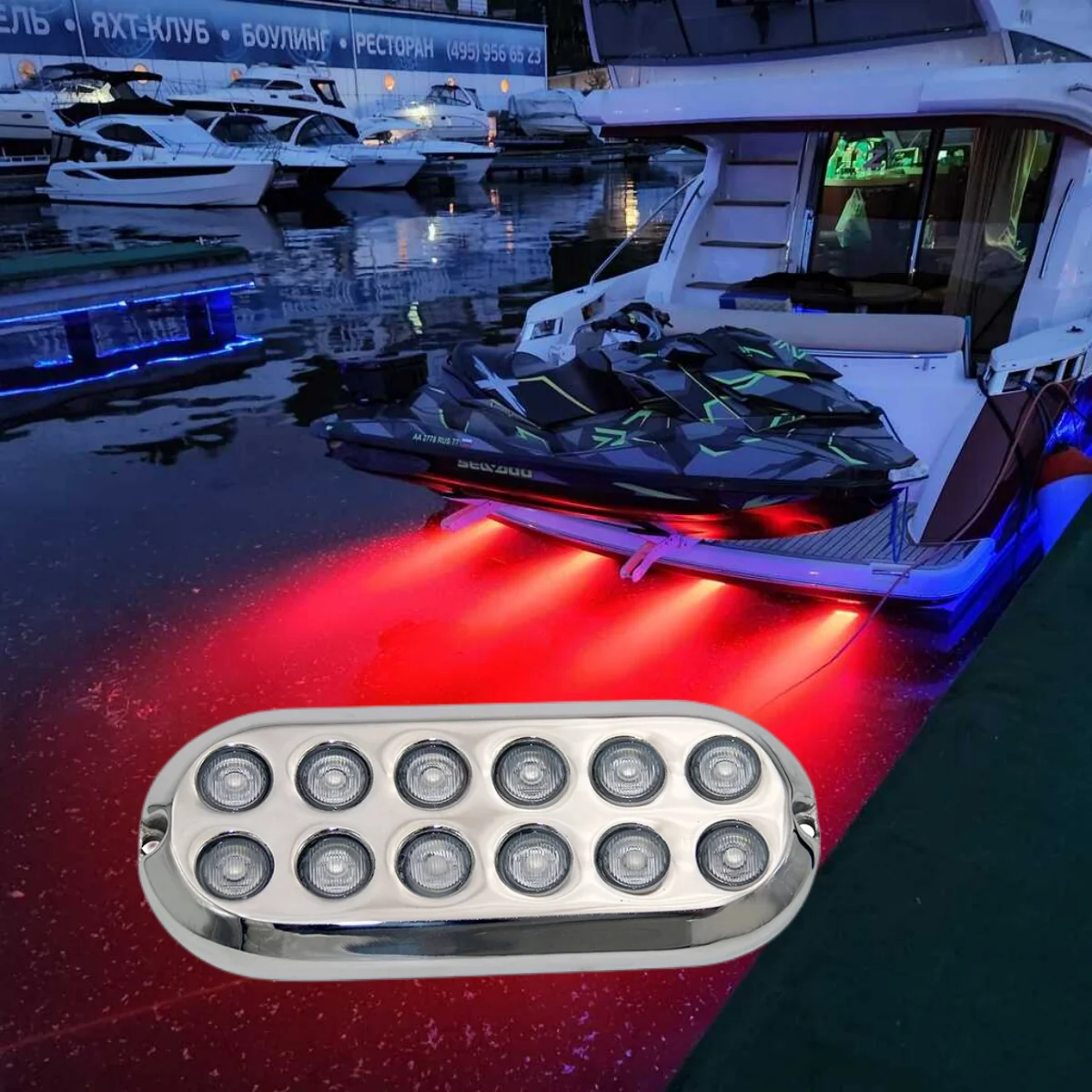 120WLEDBoatLightMarineAccessoriesSubmersibleFishingSwimming