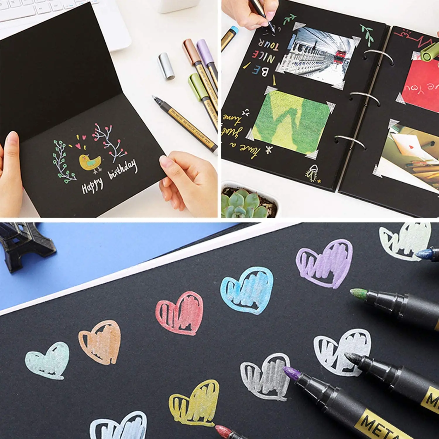 Permanent Markers Pen Marker Permanent Marker Pen Permanent Marker Paint Marker Pen Markers Pen Marker Pens Marker Pen Art Marker Pens Metallic Markers Pens Art Markers Paint Marker Pens 10/20 Color Metallic Paint Marker Pen Permanent Writing Rock Painting Photo Album Scrapbook Glass Wood Canvas Card Art marker