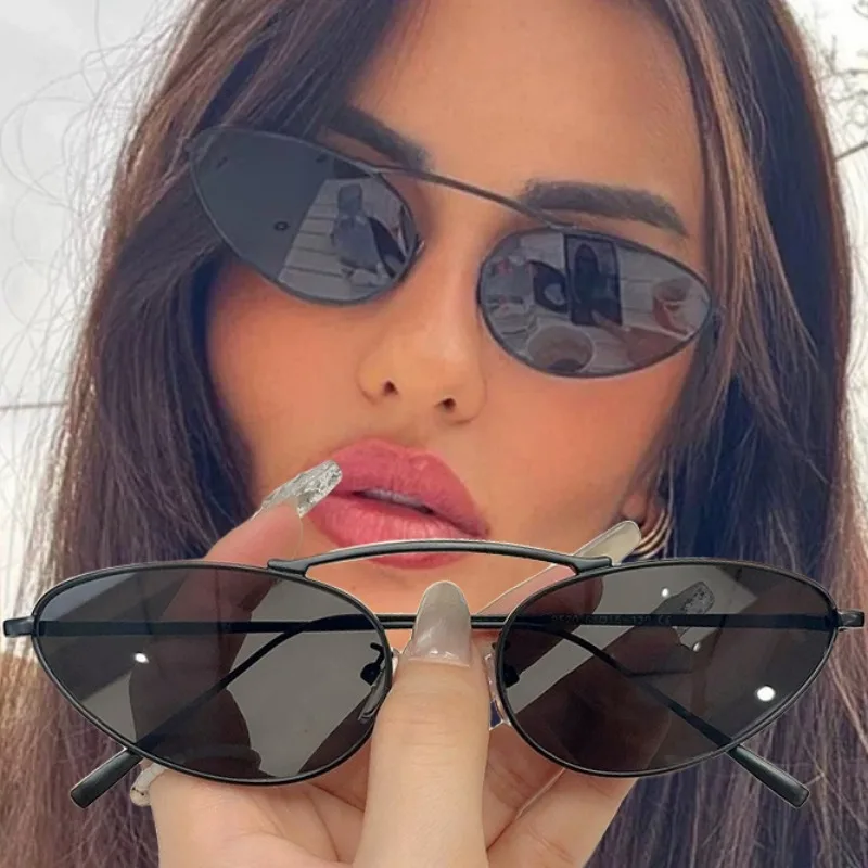 

Солнцезащитные очки Мужские овальные в винтажном стиле, модные Универсальные удобные солнечные очки для улицы, для пляжа, в повседневном стиле, изысканные аксессуары, лето