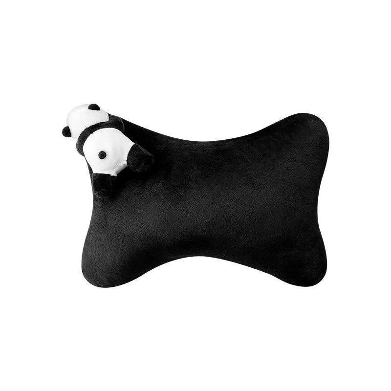 Cute Cartoon Panda Bear Car Interior Mirror Cover Stretch Plush Auto Rearview Mirror Case Decoration Accessories For Women rearview mirror cover carbon fiber mirror cover