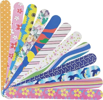 Colored nail files - double-sided files for shaping and smoothing toenails and nails