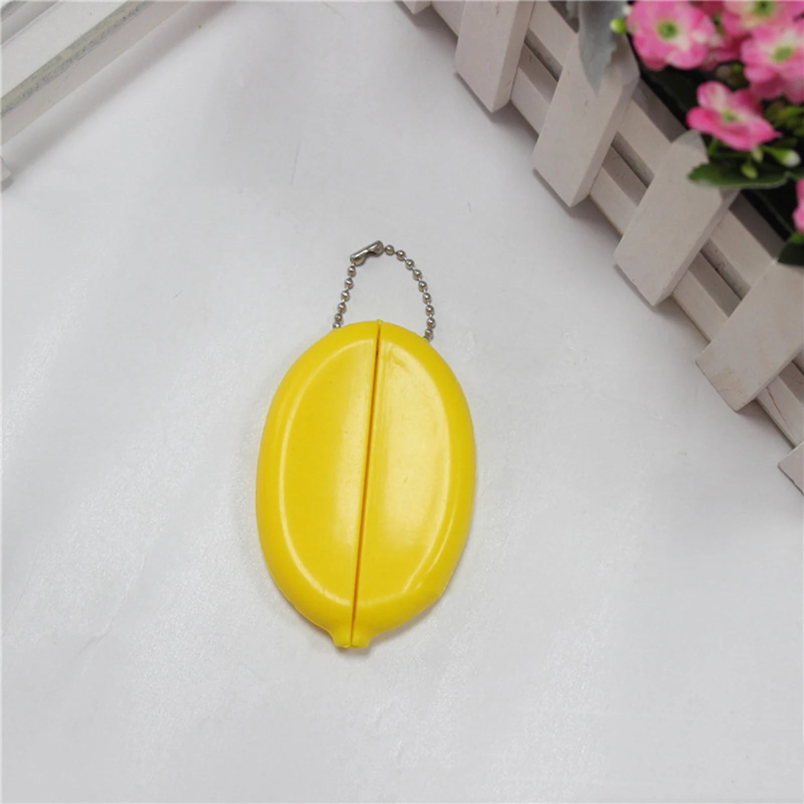 Oval Squeeze Coin Purse Soft-Touch Colorful Coin Purse Change Holder with Chain for Women Girls, coin purse,coin wallet,change bag