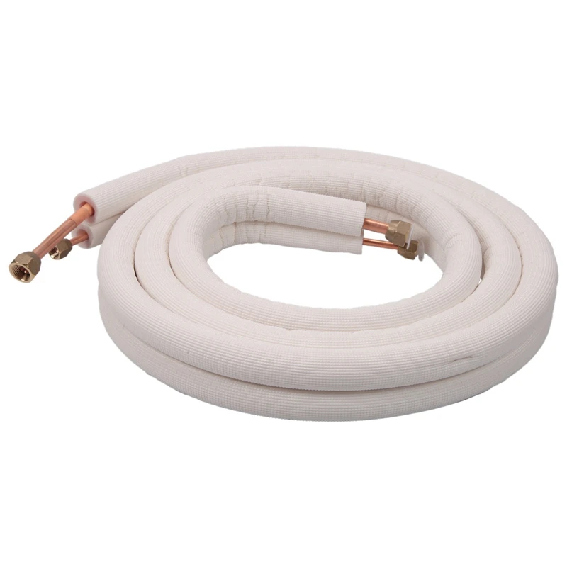 

3Pcs 3Meter Air Conditioner Pair Coil Tube 1/4In 3/8In Insulated Aluminum Wire Set Air Conditioner Parts Refrigerant Tube
