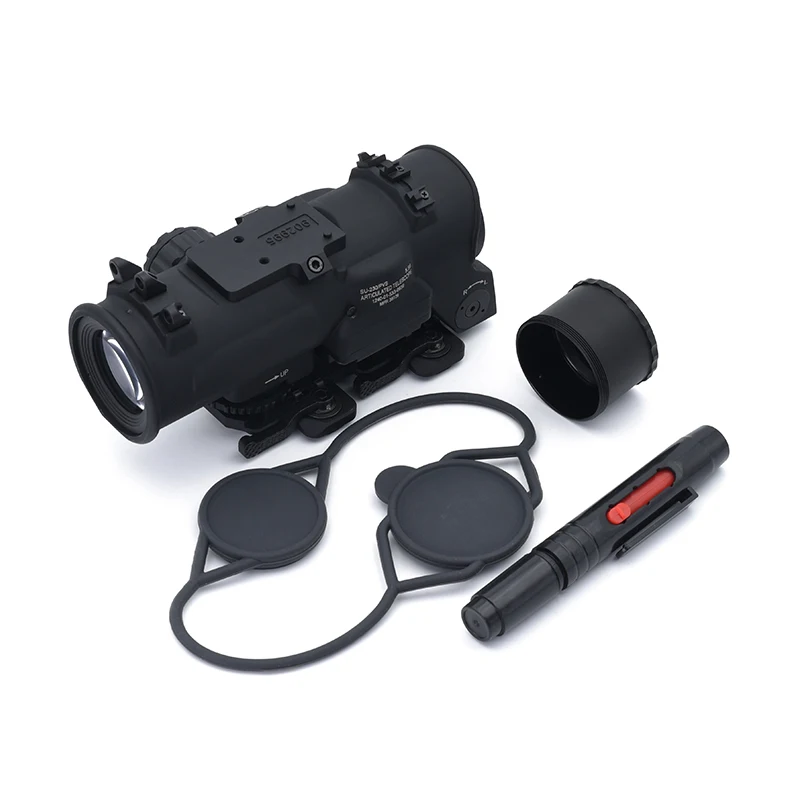 Rifle scope red dot sight Holy Warrior DR 1-4x fixed dual field of view red illumination scope with full markings for airsoft hunting