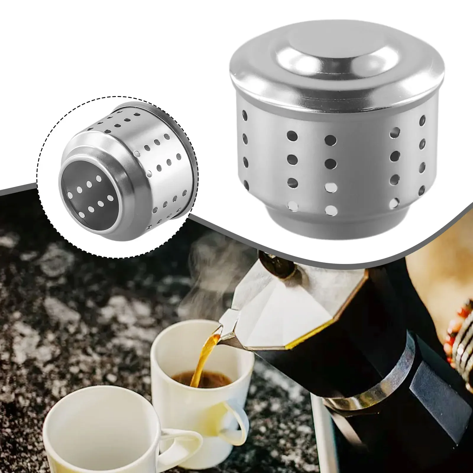 Odolný nerez ocel anti stříkající klapka pro káva makers dokonaný moka hrnec příslušenství na enhance jejích alkoholové kvašení zažít