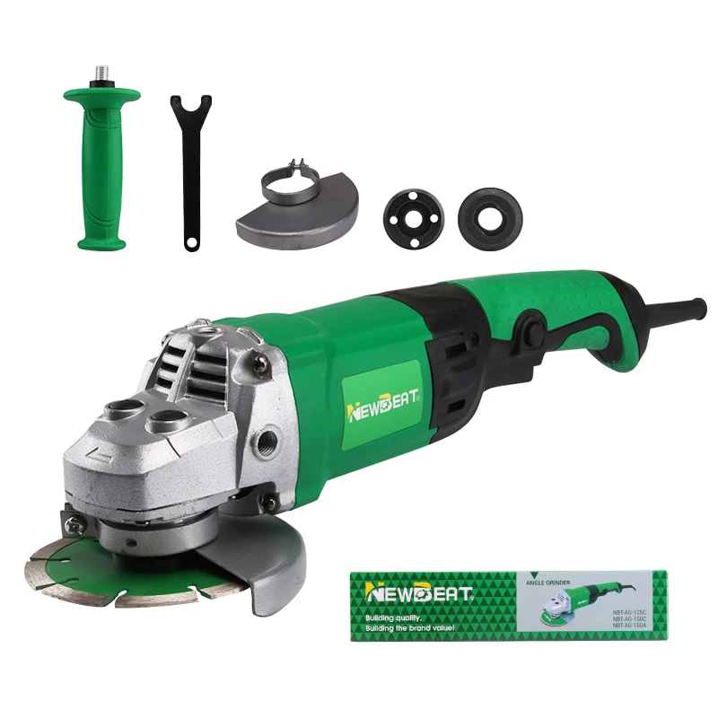 

NewBeat NBT-AG-125C Manufacturer High Efficient Angle Grinder CNC Gear 1350W 125MM 8800R/MIN 5inch