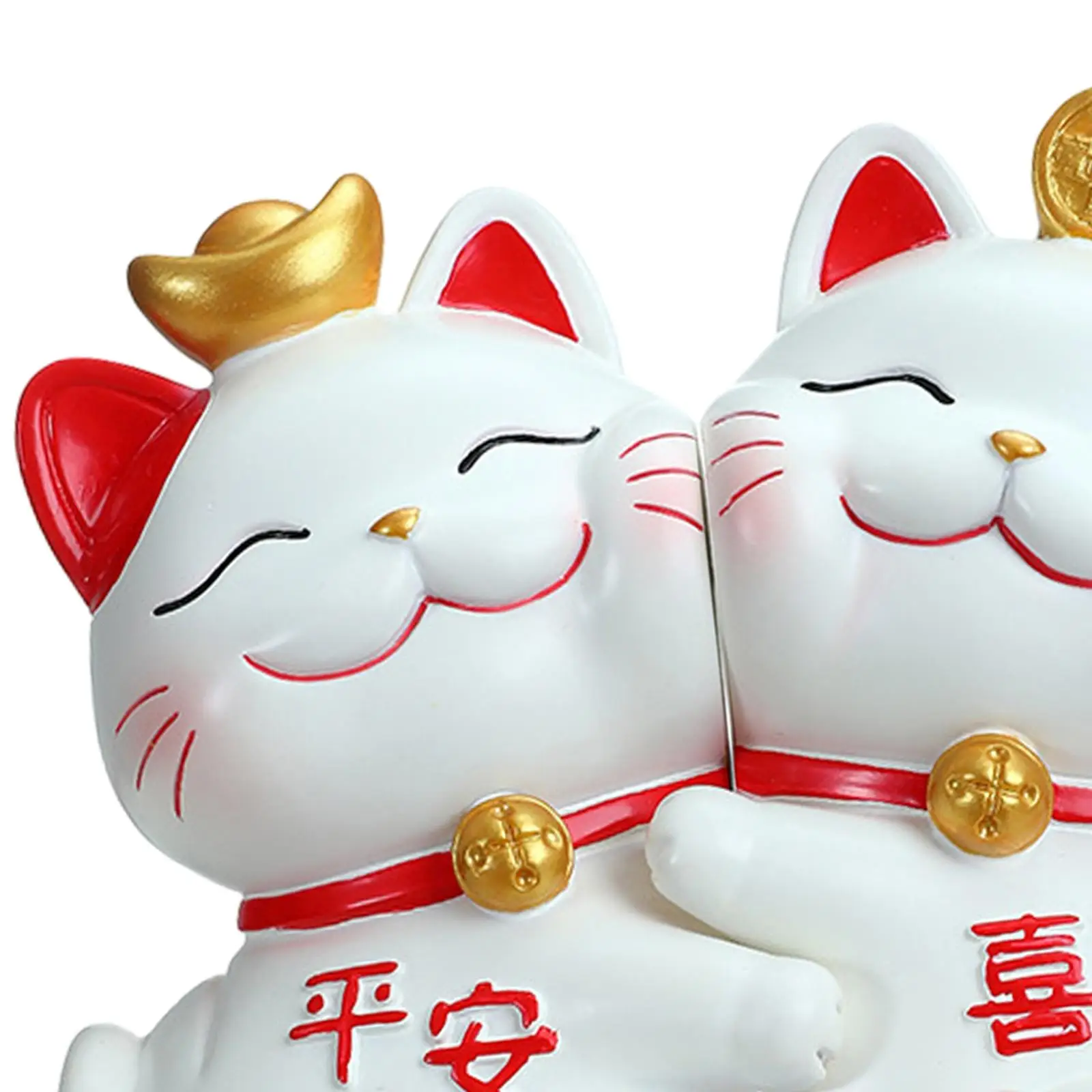 Book Ends Holiday Gifts Chinese Cat Statues for Living Room Desktop Home