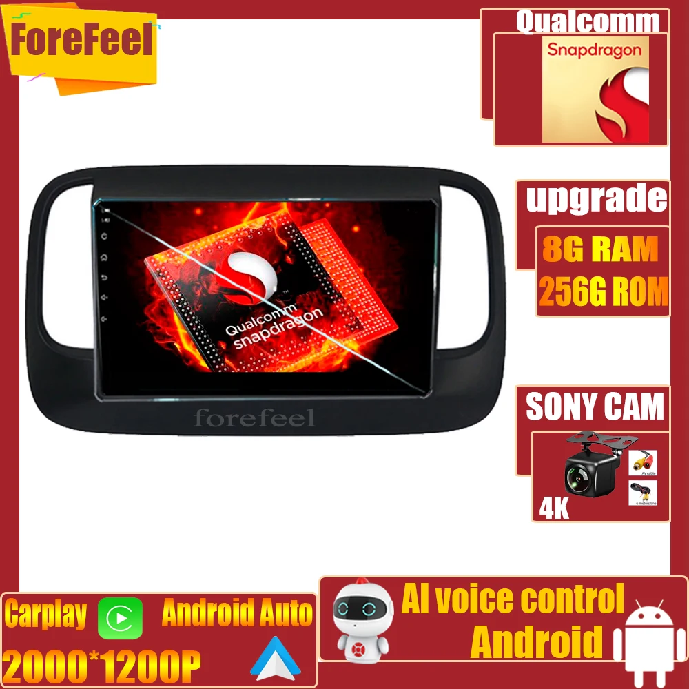 Qualcomm Auto Radio Android Per Jeep Cherokee 5Kl 2014 - 2018 Autoradio Monitor Multimediale Schermo Tv Navigazione Gps Carplay