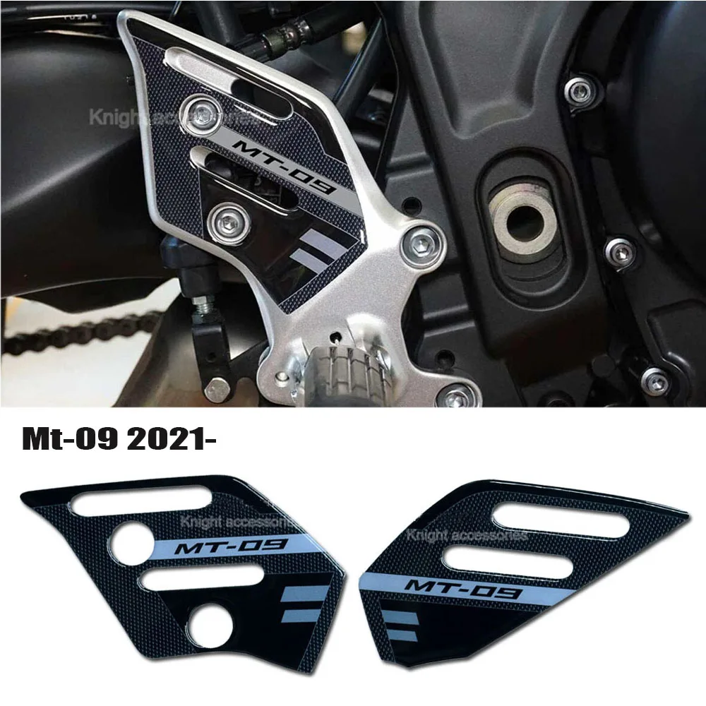 

Motorcycle 3D Resin Stickers Guards Heel Pad FOR Yamaha Mt-09 Mt09 Sp 2021-2023