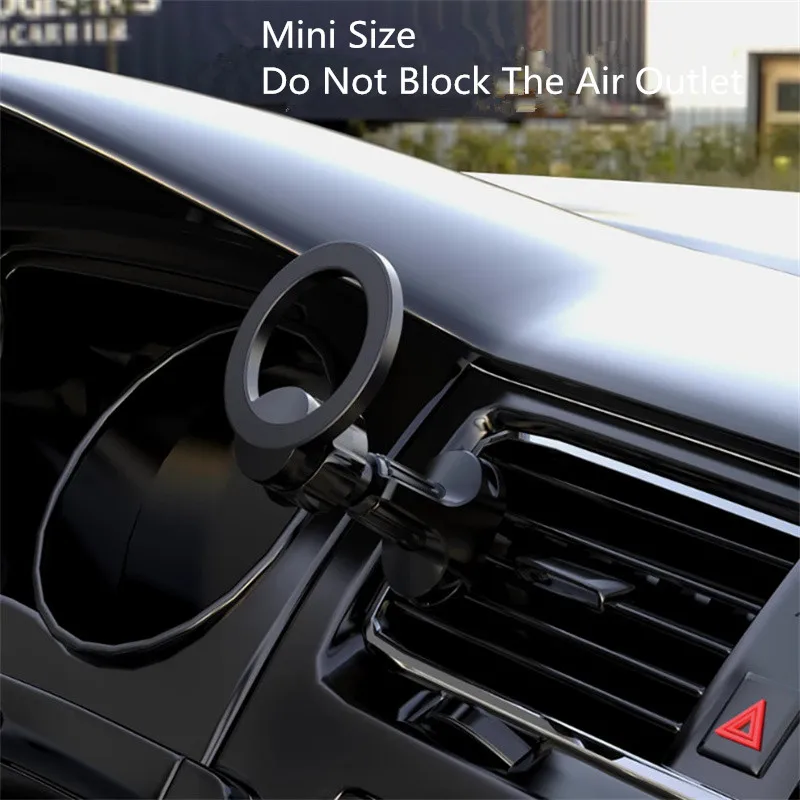 자동차 에어 아울렛 CD 홀 마그네틱 거치대, 맥세이프 마그네틱 폰, 자동차 내비게이션 브래킷 스탠드, 아이폰 15, 14, 13 미니 프로 맥스용