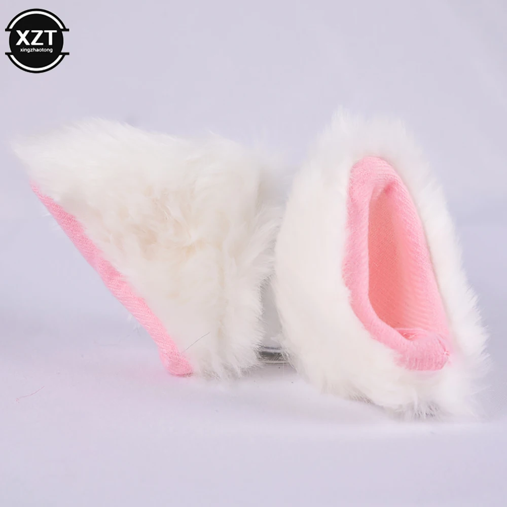

2Pcs/Pair Cute Motorcycle Helmet Plush Cat Ears Decor Helmet Styling Sticker Cosplay Decoration Helmet Accessories