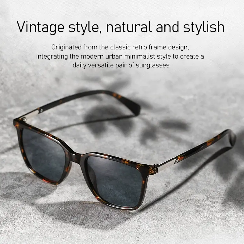 Polarized Sunglasses for Women Man Classic Retro Square UV400 Clear Vision and Glare Reduction for Driving Travel Sightseeing Be - Image 2