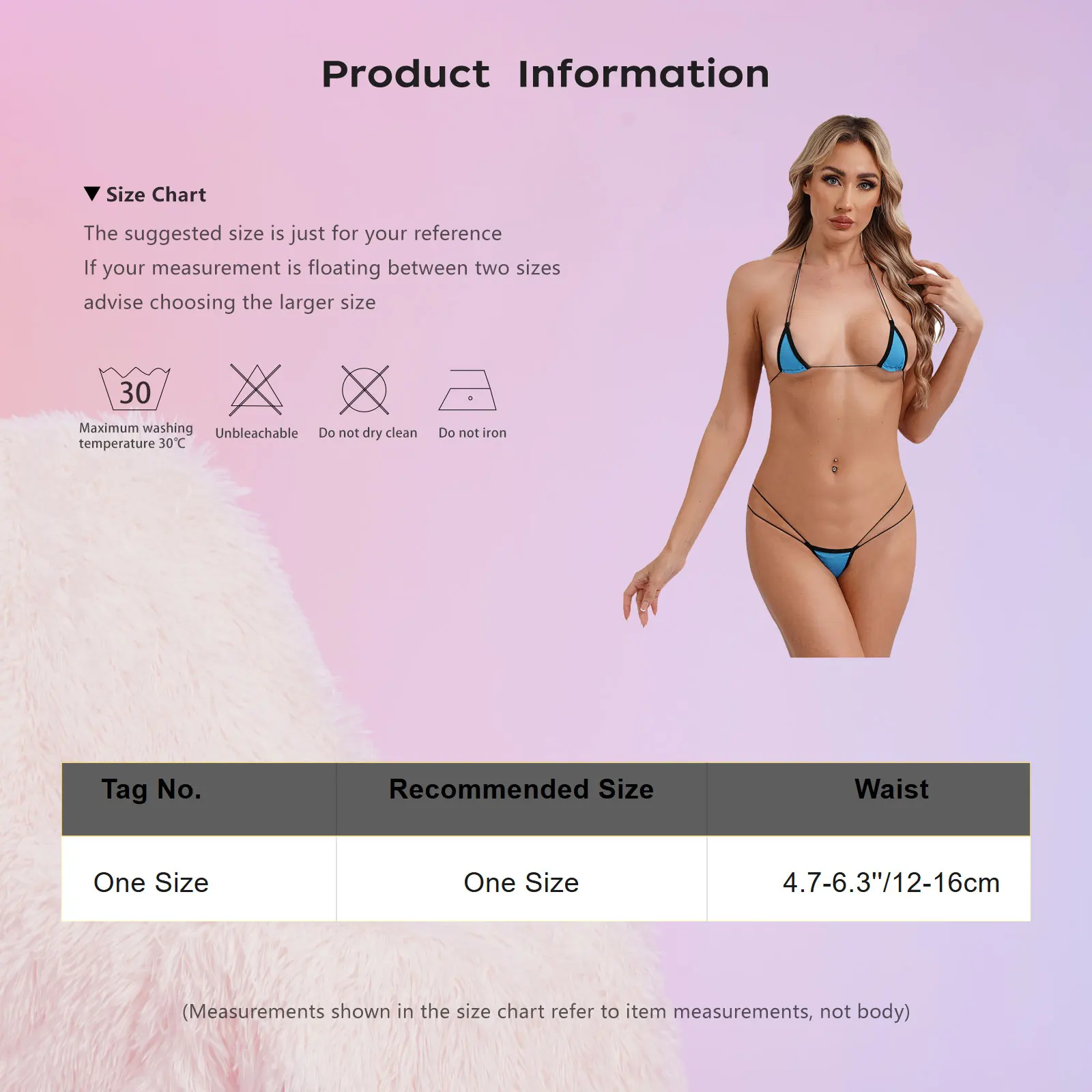 Womens Two piece Brazilian Bikini Swimsuit Bathing Halter Pad-free Bra And T-back Thong Lace-up Micro Biquini Swimwear Nightwear