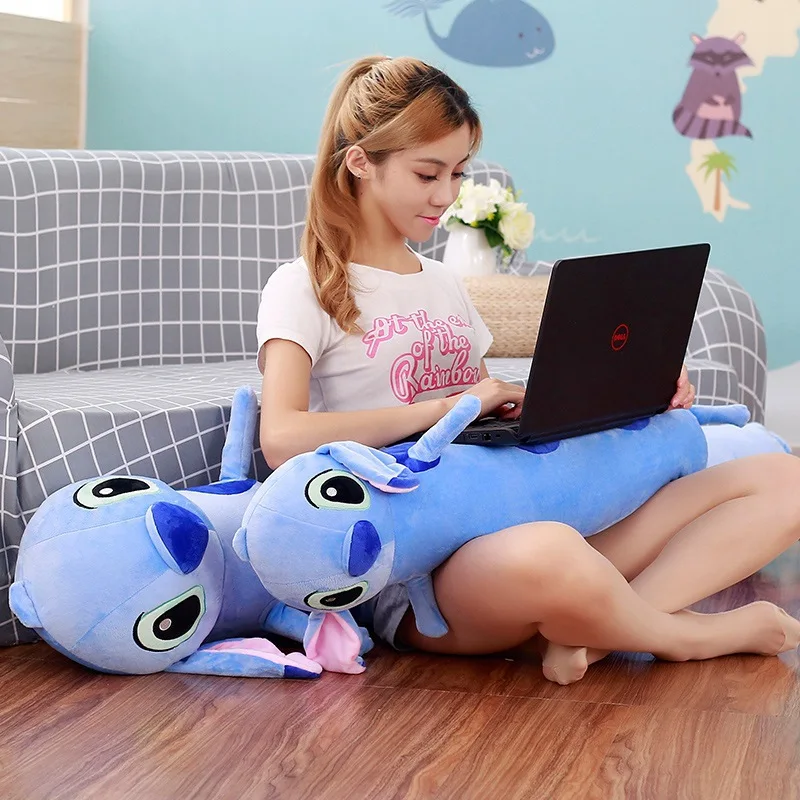 

Big Size Disney Cartoon Anime Lilo&Stitch Plush Toys Long Sleeping Pillow Kawaii Soft Plushies Doll Decoration Child Xmas Gifts