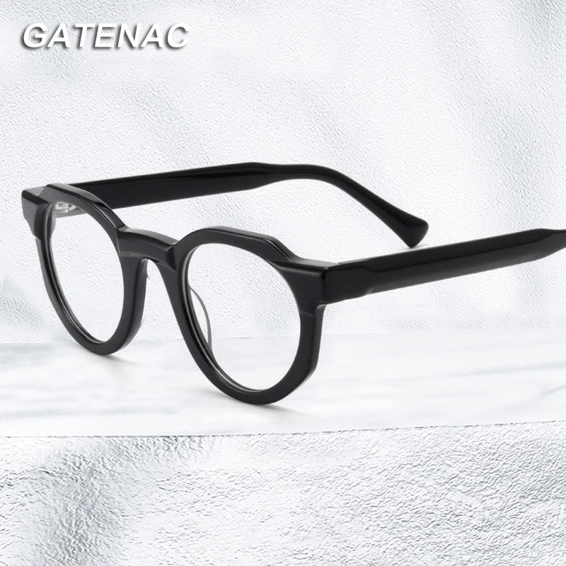 

Vintage Acetate Eyeglasses Frame Men Korean Prescription Myopia Optical Glasses Frame Women 2022 New Luxury Brand Eyewear
