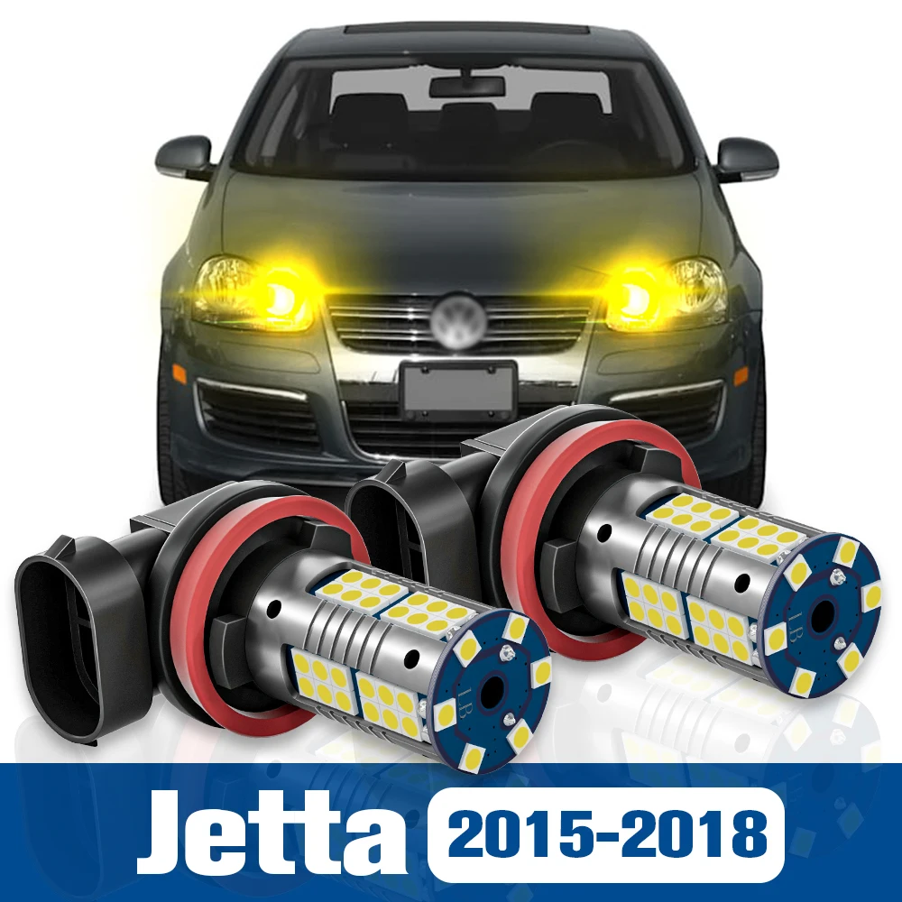 

2pcs LED Fog Light Blub Lamp Accessories Canbus For VW Volkswagen Jetta 2015 2016 2017 2018