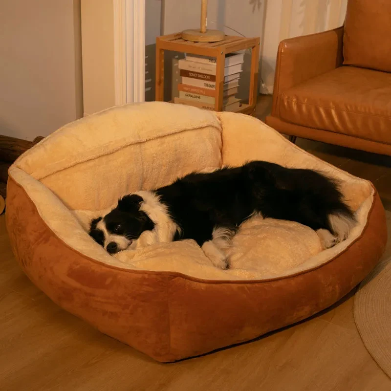 

Dog Bed Mat Soft Sofa Luxury Cat Beds Pet Supplies Large Dogs Pad Cushion Square Plush Kennel Washable Warm Sleepping CW61
