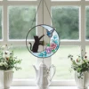 Suncatcher Moon Cat Acrylic Colorful Suncatcher Hanging Decoration Suitable For Bedroom Living Room Terrace Wall Gable Window 1