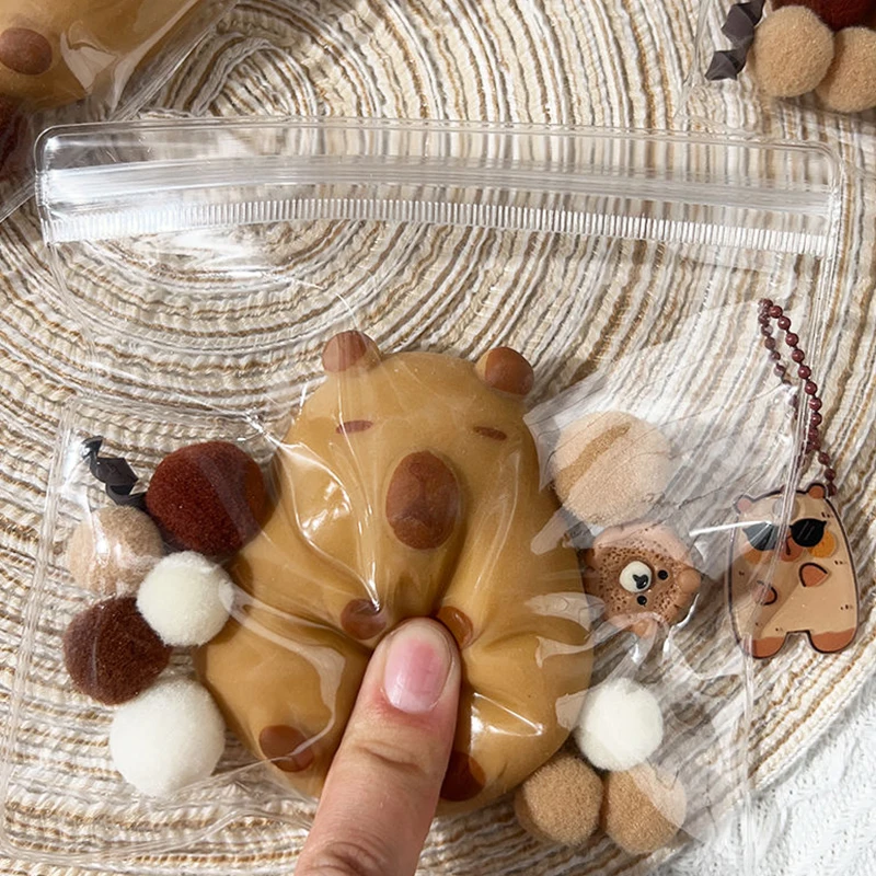 TPR Decompression Toys Lovely Capybara Soft Glue Slow Rebound Doll Toy Cute Funny Trick Toys Cute Animal Decompression Toys New 5
