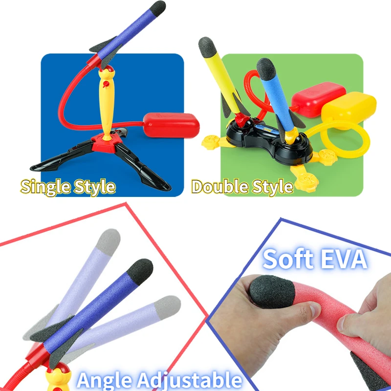 ROHSCE Kit De Fusée Modèle Avec Lanceur Électrique – Ultra-Haut Vol 24 à 60 M, Parachute, LED, Batterie Rechargeable, Cadeau Enfant 8-12 Ans
