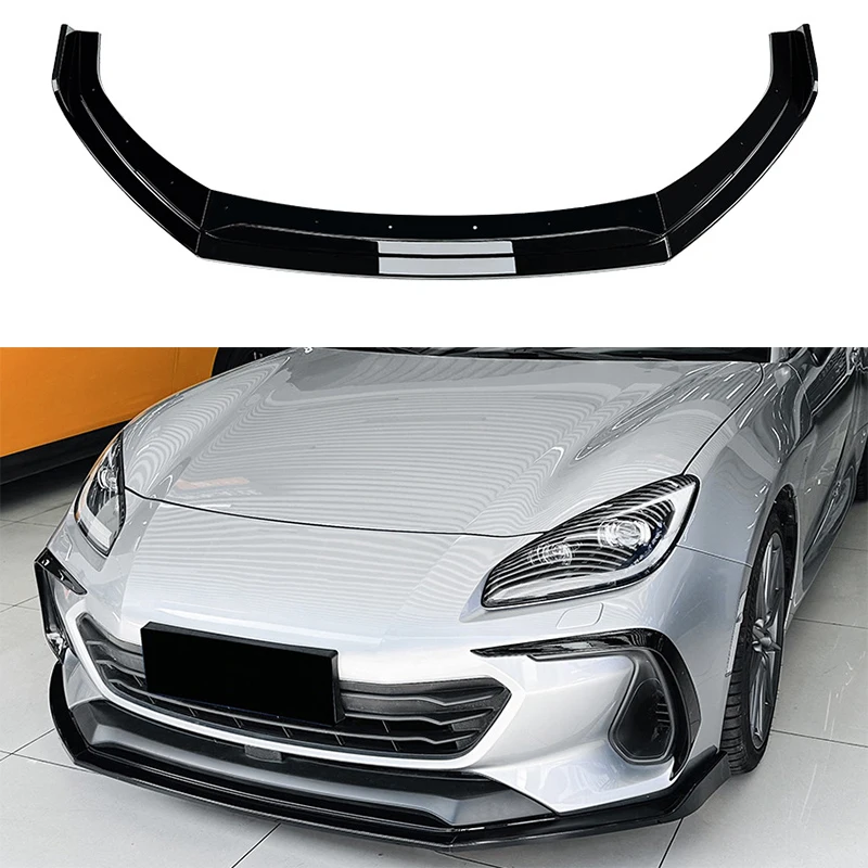 

Блеск Черный передний бампер для губ Диффузор спойлер для Subaru BRZ 2021-2023