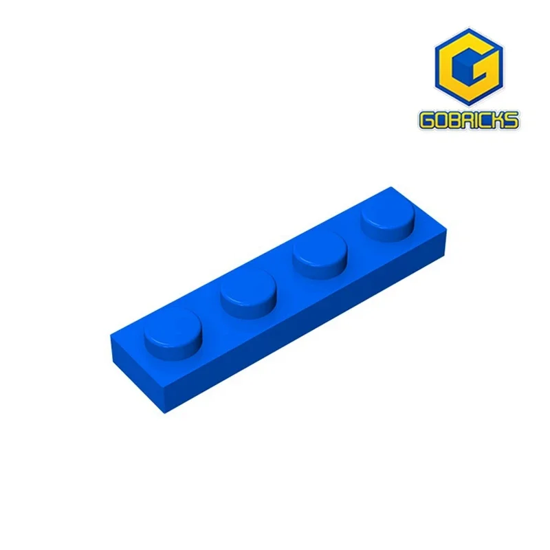 Gobricks GDS-504 Platte 1 x 4, kompatibel mit Lego 3710 Teilen Kinder-DIY-Baustein, Partikelplatte zum Selbermachen