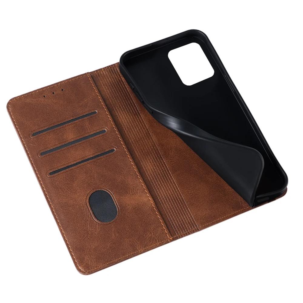 Leather Wallet Flip Case with Cover Stand