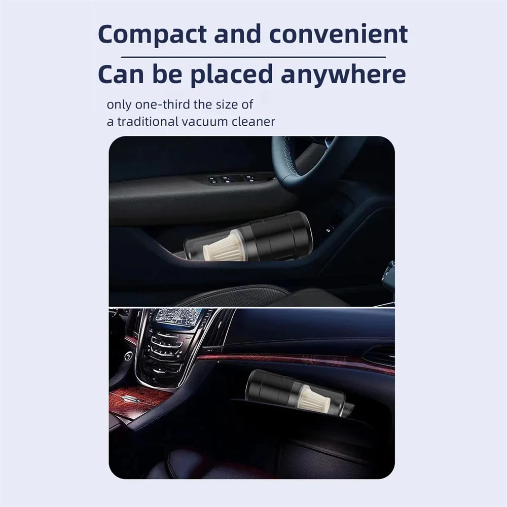 Description Picture 4 of item15000PA Compressed Air Dust Collector Handheld Vacuum Cordless High Power Car Vacuum Cleaner Hairdryer Mini Portable