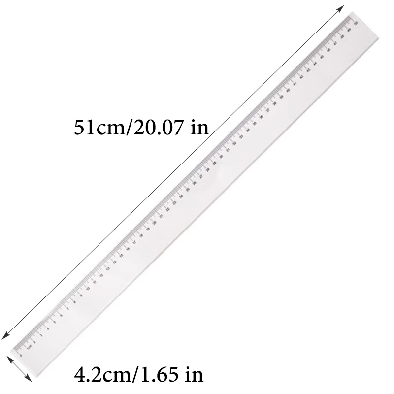 High Precision Transparent Measuring Ruler - Office & Educational Stationery Supplies
