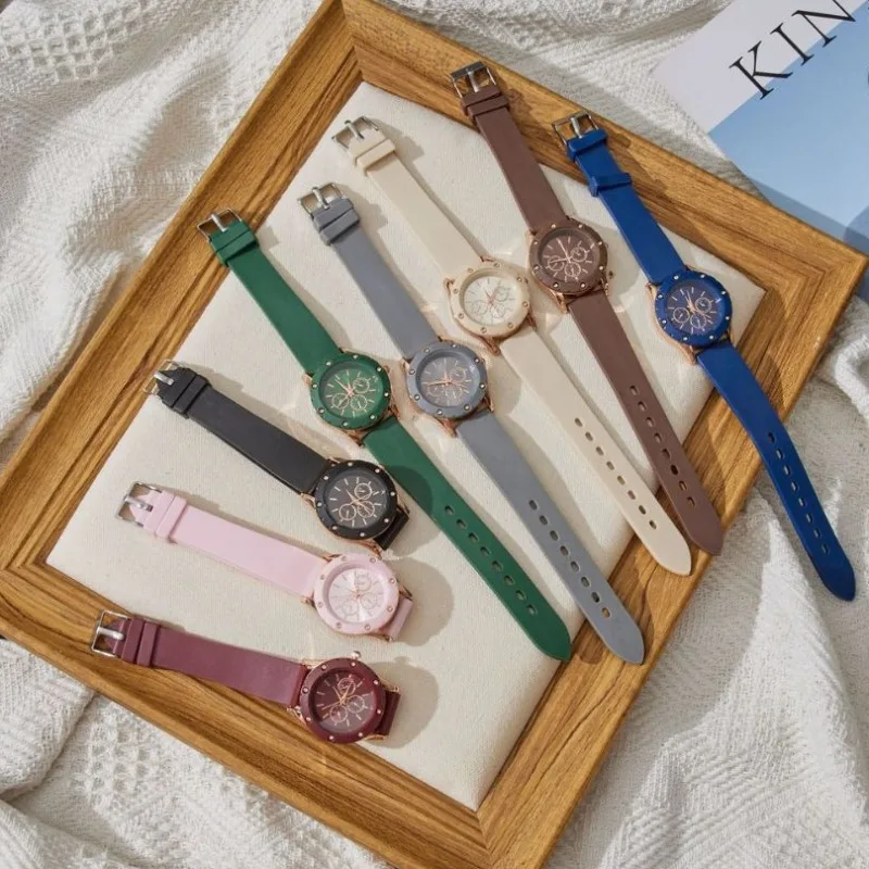 

Famous Brand Ladies Watches Fashion Versatile Silicone Strap Quartz Wristwatches Reloj De Mujer Luxury Gift Clock Dropshipping