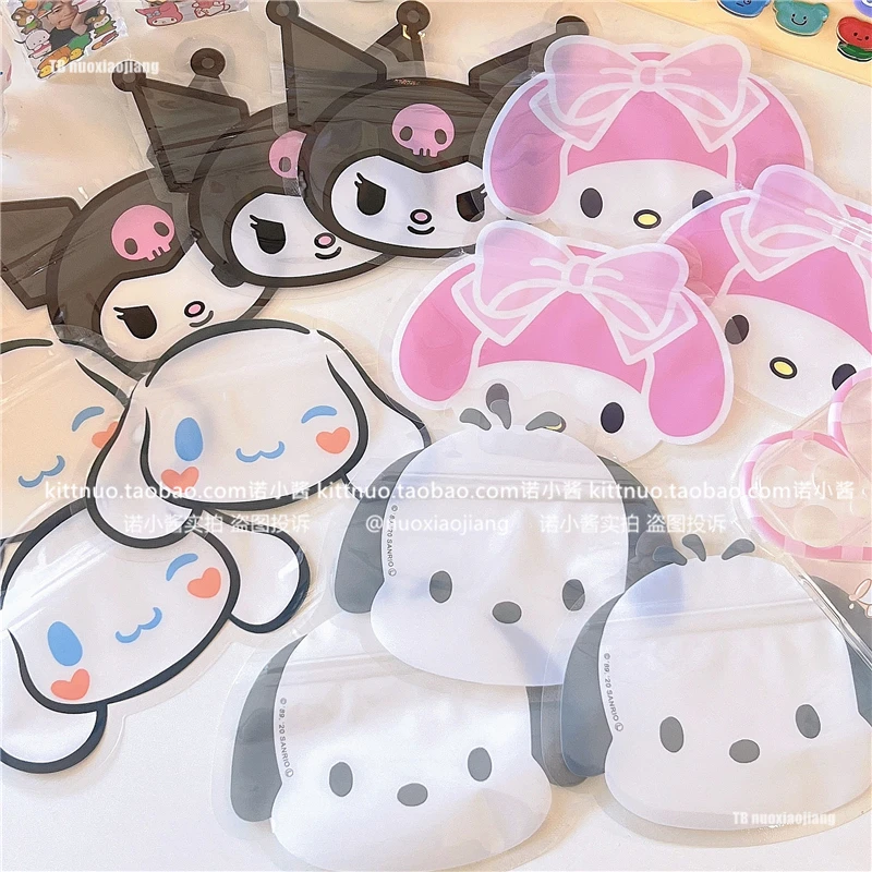 Ziplock Bag hello kitty sanrio transparent kuromi big-eared dog pacha dog melodi girl candy gift bag jewelry storage