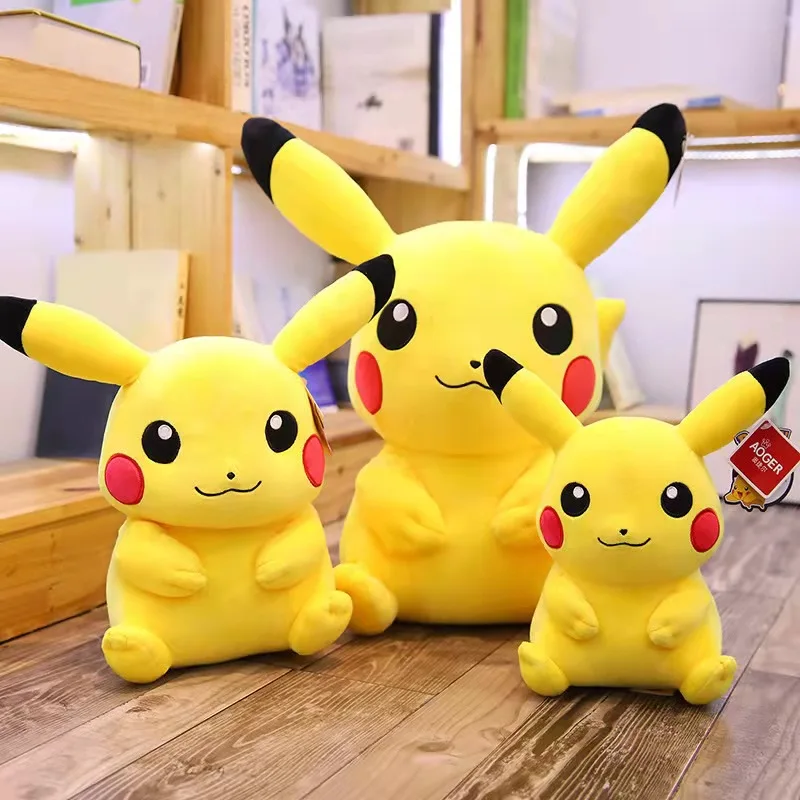peluche pokémon pikachu pour grande figurine de dessin jouet modèle animal de cadeaux les plus bienvenus