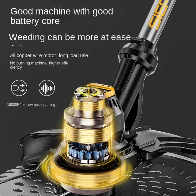 9 Inch Brushless Electric Lawn Mower Desbrozadora Batería충전식 예초기 충전 전동예초기Rotofil Sur Batterie Tagliaerba A Batteria 3