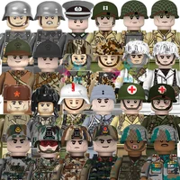Kids Toys WW2 Military Army Building Blocks US UK Soviet China France Soldiers Mini Action Figures Toys For Kids Christmas Gifts 1