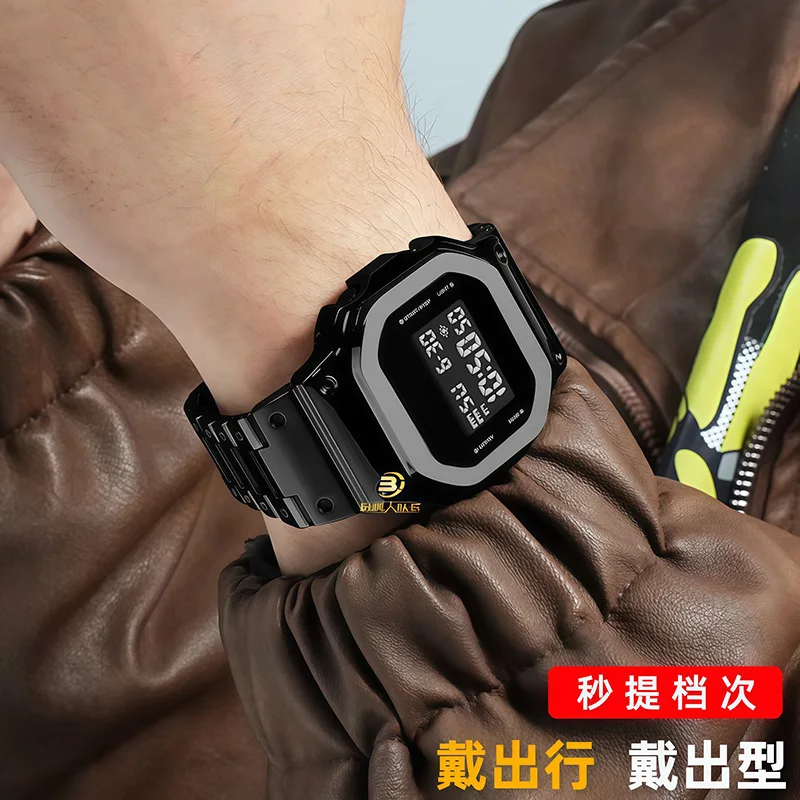 Metal Bezel Stainless Steel Watchband