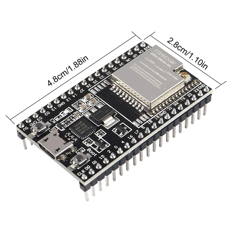 12PCS ESP32-Devkitc 코어 보드 ESP32 개발 보드 ESP32-WROOM-32U 무선 와이파이 개발 보드 아두이노용