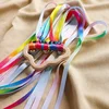 Montessori Style Sensory Toy BPA-free Non-toxic Baby Ribbon Ring Newborns Upwards Develop Colour Recognition Sensory Toy 4