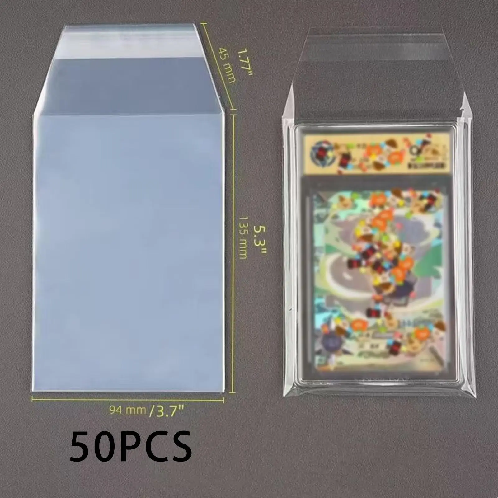 Bgs Cards Protector Sleeves Clear Professional Case Protection Film 50 Pieces