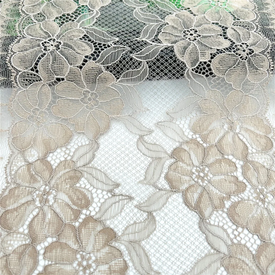 3M/lot Width 20cm Dark Skin Elastic Stretch Lace Trim 3