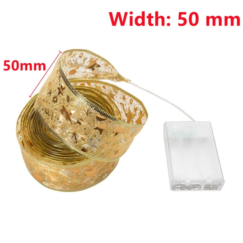 Aswesaw LED Ribbon Fairy Lights - 10m Christmas Tree Decoration
