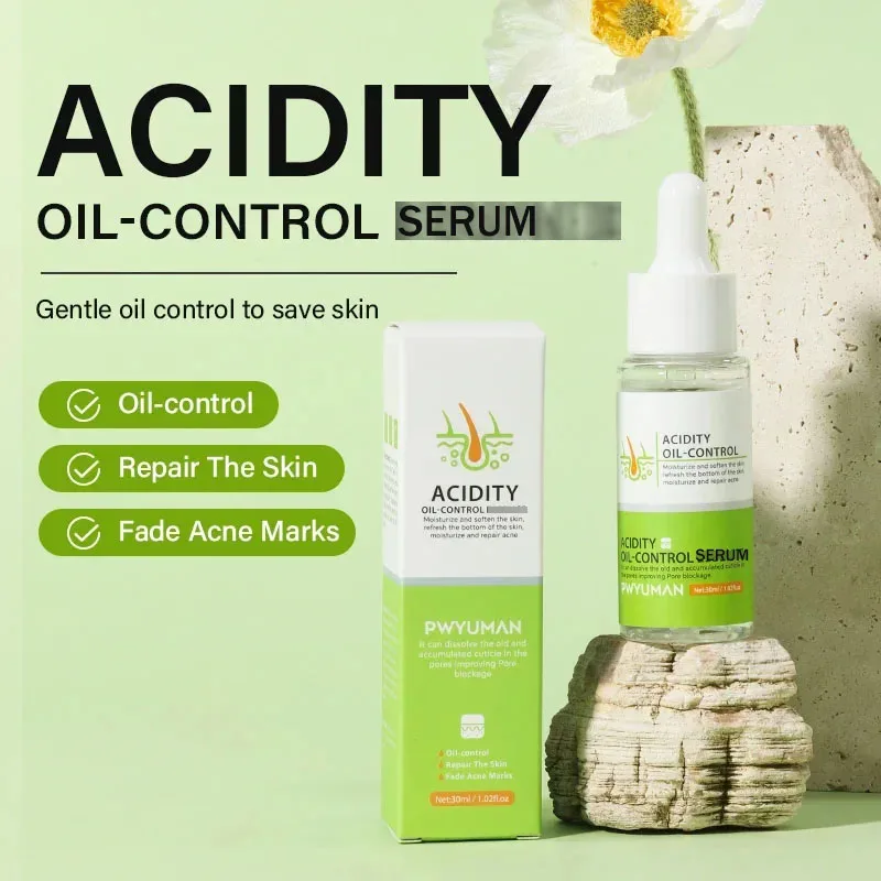 Soro do psiquiatra do Poro do ácido láctico, controle de óleo, esfoliante, marcas da acne, reparo, firmando, pele lisa, clareamento, cuidados