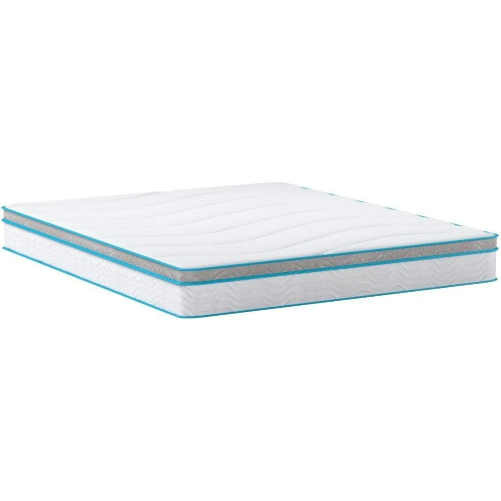 

8 Inch Mattress, Memory Foam and Spring Hybrid Mattress, Medium Firm Feel, Quality Comfort, Breathable, Cooling, Mattress (Twin)