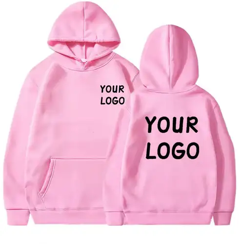 DIY Custom Your Brand LOGO  Men Women Casual Hoodie  Top Solid Color Pullover Street Personality Sweatshirt Custom Gifts - Image 8
